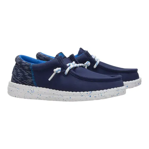 HEYDUDE Wally Funk Youth Jersey Jacquard – Peacoat Blue/Multi online