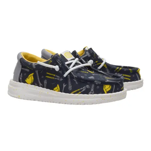 HEYDUDE Wally Toddler Construction – Navy/Multi online