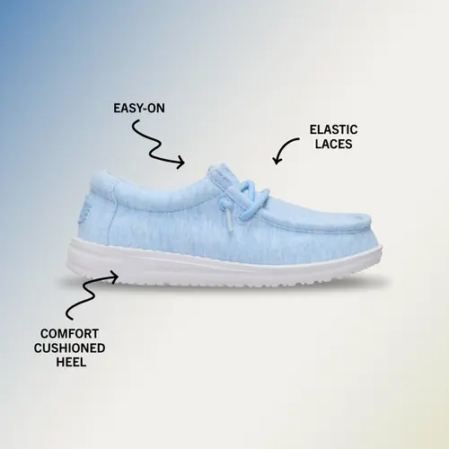 HEYDUDE Wally Toddler Stretch Jersey – Light Grey online