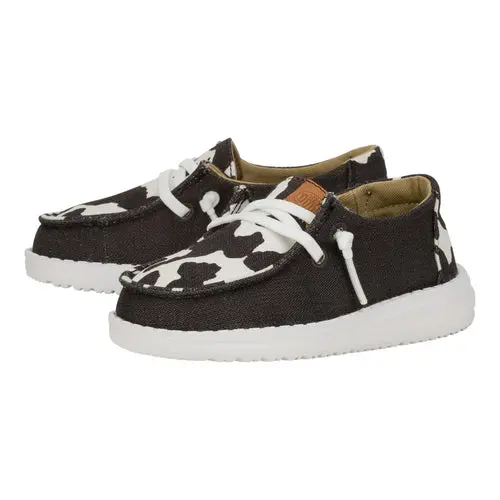 HEYDUDE Wendy Toddler Animal – Black/Cow online