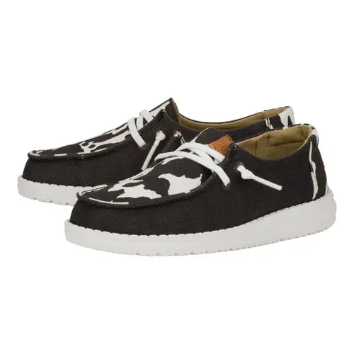HEYDUDE Wendy Youth Animal – Black/Cow online