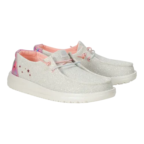 HEYDUDE Wendy Youth Iridescent Star – Silver online