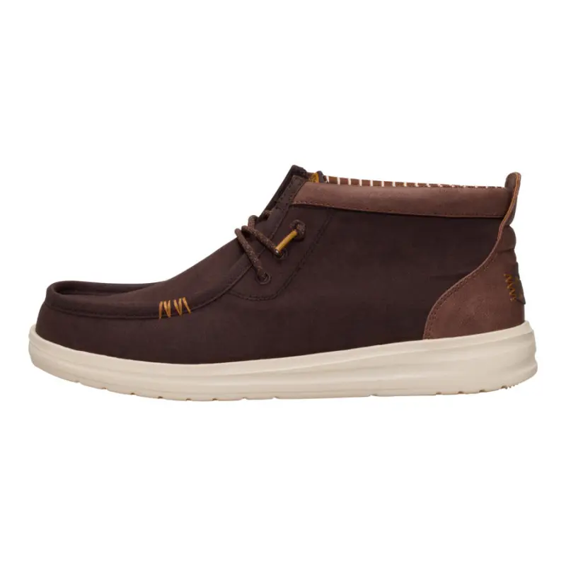 HEYDUDE Wally Mid Gripr Vin Classic – Mole Brown/Downtown Brown online