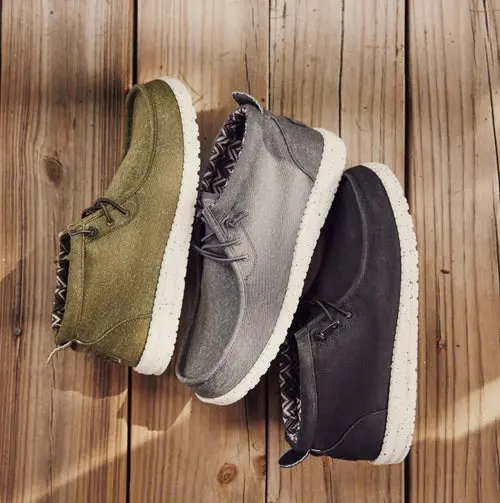 HEYDUDE Wally Mid Canvas – Black/White online