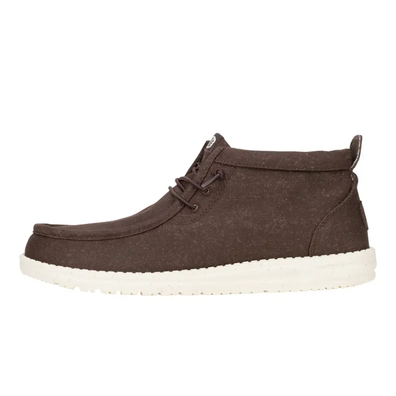 HEYDUDE Wally Mid Stretch Canvas – Brown online