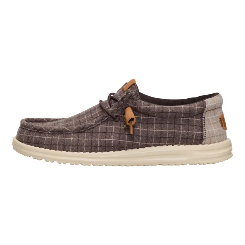 HEYDUDE Wally Plaid Corduroy – Mole Brown/Multi online