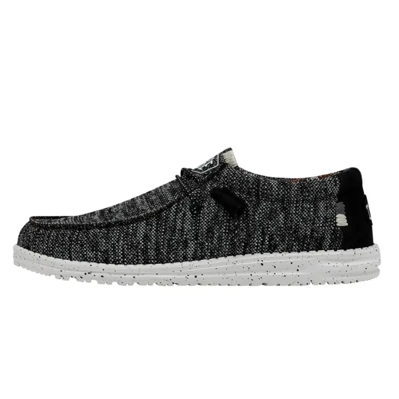 HEYDUDE Wally Sox Stitch – Black White online