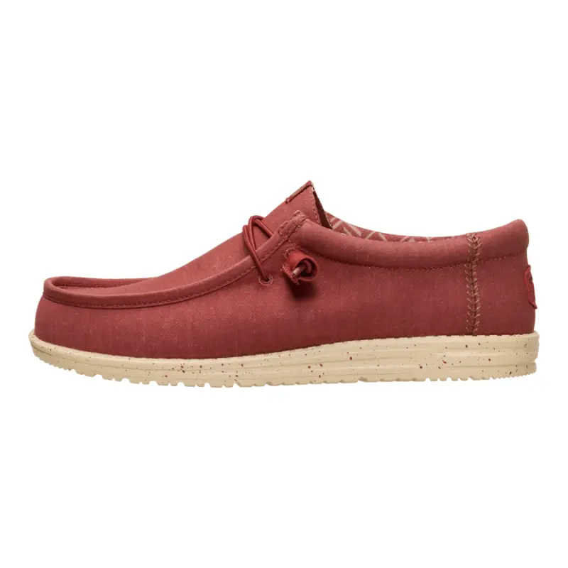 HEYDUDE Wally Stretch Canvas – Burnt Red/Boulder Tan online