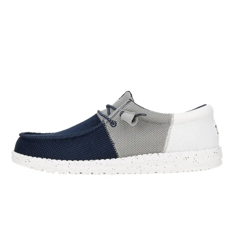 HEYDUDE Wally Tri Varsity Mesh – Navy/Grey online