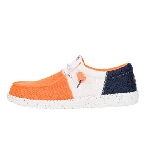 HEYDUDE Wally Tri Varsity Mesh – Orange/White online