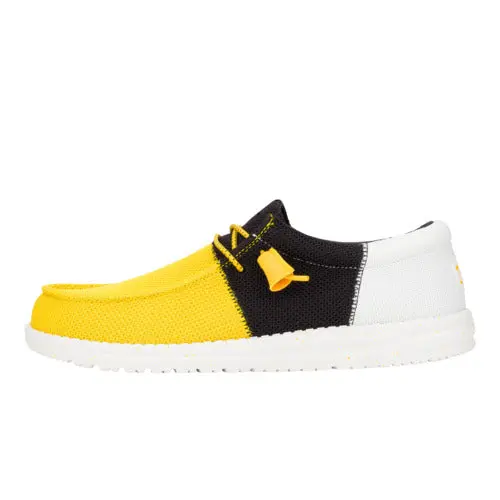HEYDUDE Wally Tri Varsity Mesh – Yellow/Black online