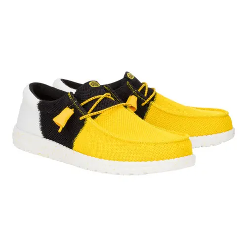 HEYDUDE Wally Tri Varsity Mesh – Yellow/Black online