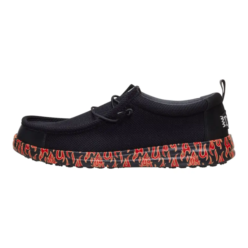 HEYDUDE Wally Work CE Flames – Black/Salsa Red online