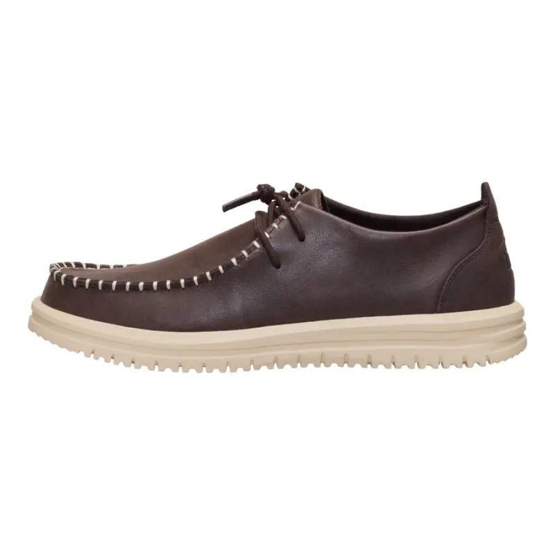 HEYDUDE Wally NXT Moc Leather – Mole Brown/Wood Ash online