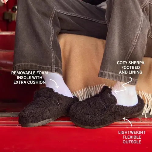 HEYDUDE Wally Slipper – Cozy Black/Black online