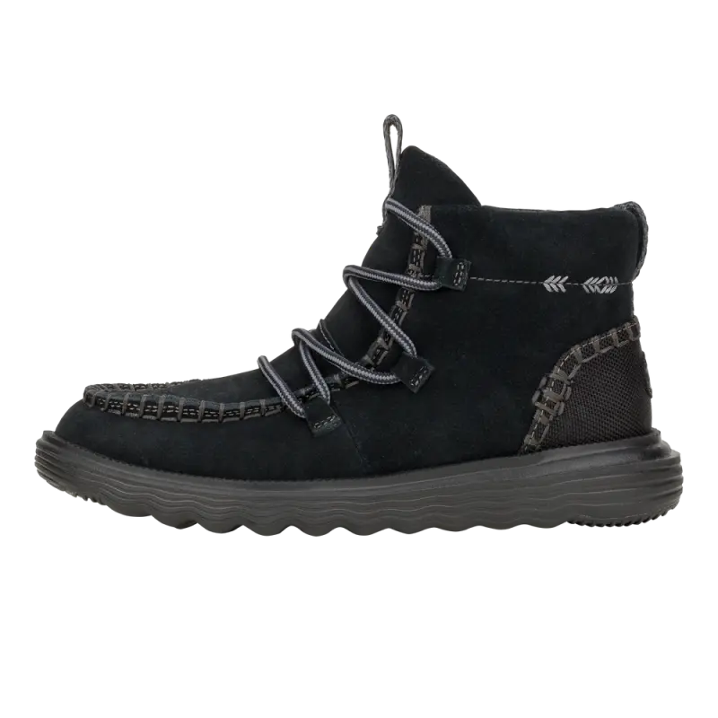 HEYDUDE Reyes Suede – Black/Black online
