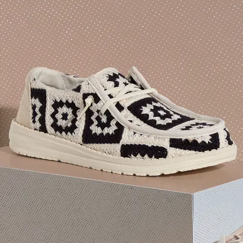 HEYDUDE Wendy Cottage Crochet – Black/Multi online