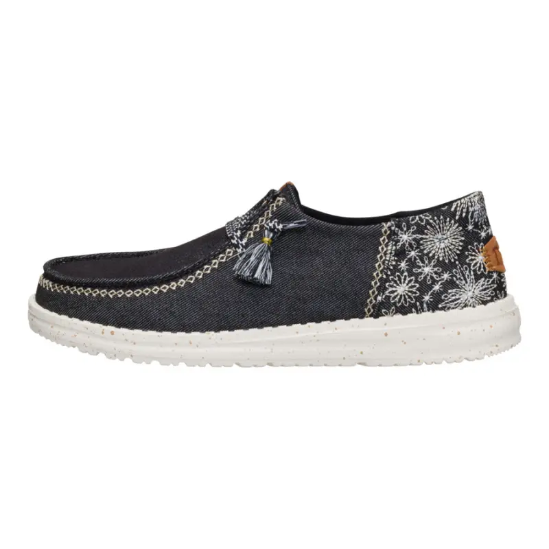 HEYDUDE Wendy Funk Embroidered Floral – Black online