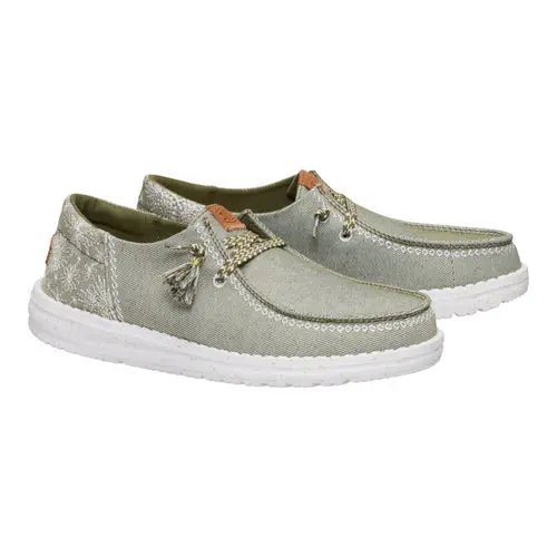 HEYDUDE Wendy Funk Embroidered Floral – Olive online