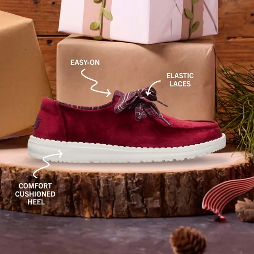 HEYDUDE Wendy Holiday Bow – Burgundy online