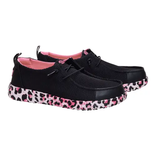 HEYDUDE Wendy Work CE Leopard – Black/Pink Leopard online